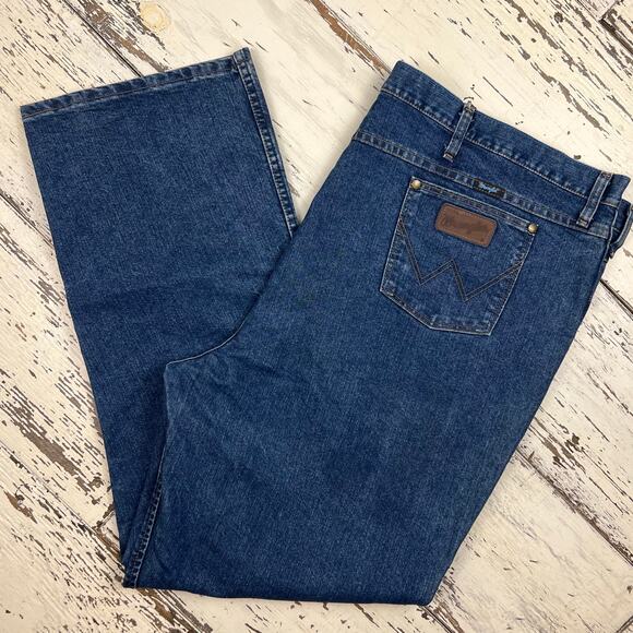 Wrangler cool vantage jeans 
men’s 50x32 slim fit dark wash 
36mcvds rn 130273 - Picture 1 of 7